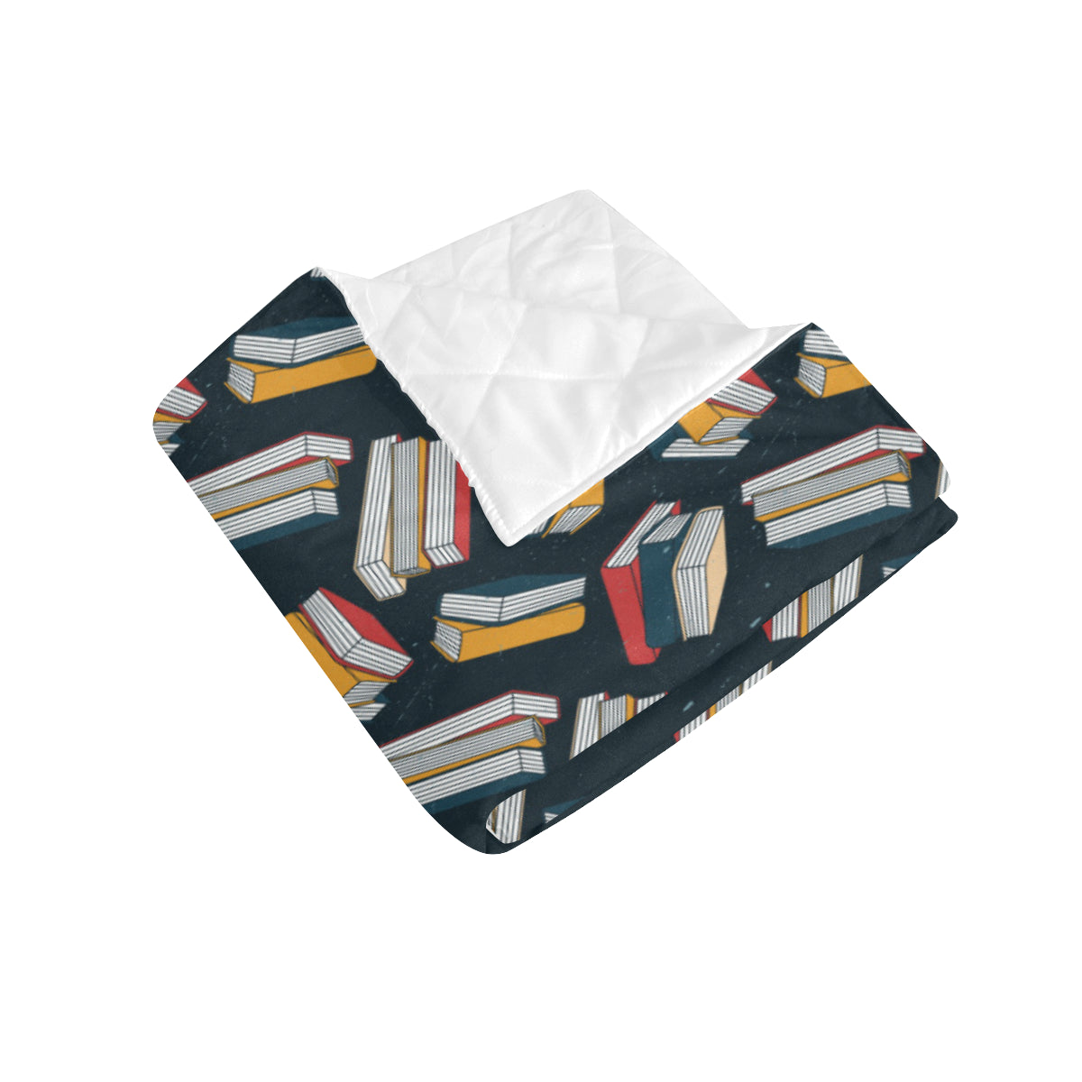 Book Pattern Print Design 07 Premium Quilt