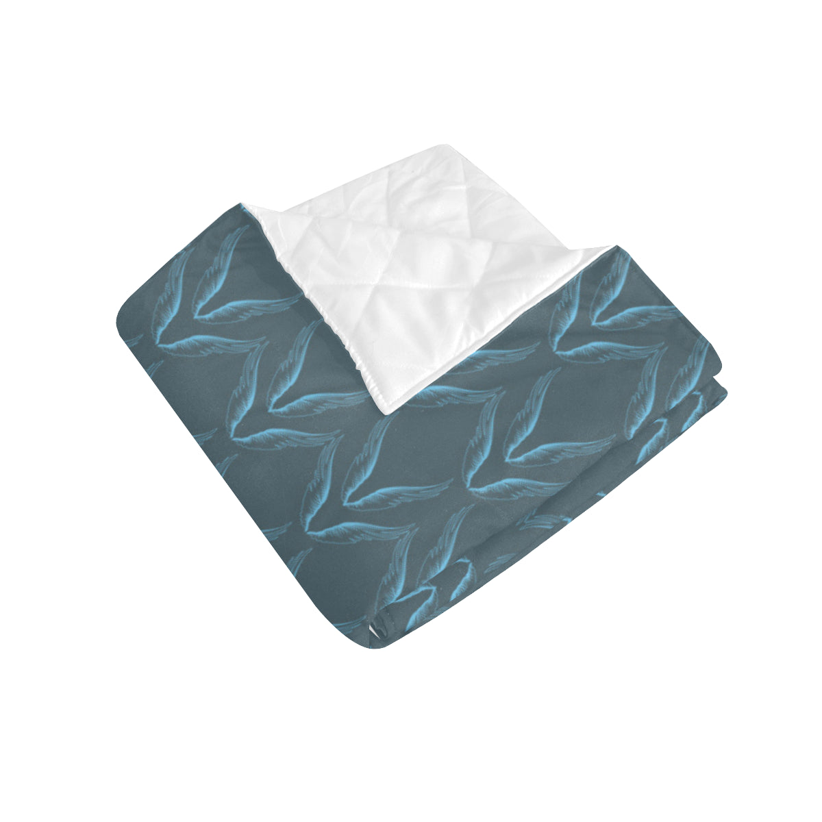Angel Wings Pattern Print Design 04 Premium Quilt