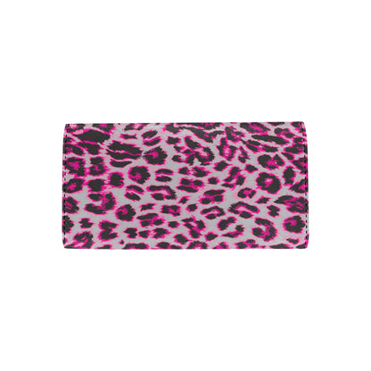 Leopard Pattern Print Design 02 Women's Trifold Wallet