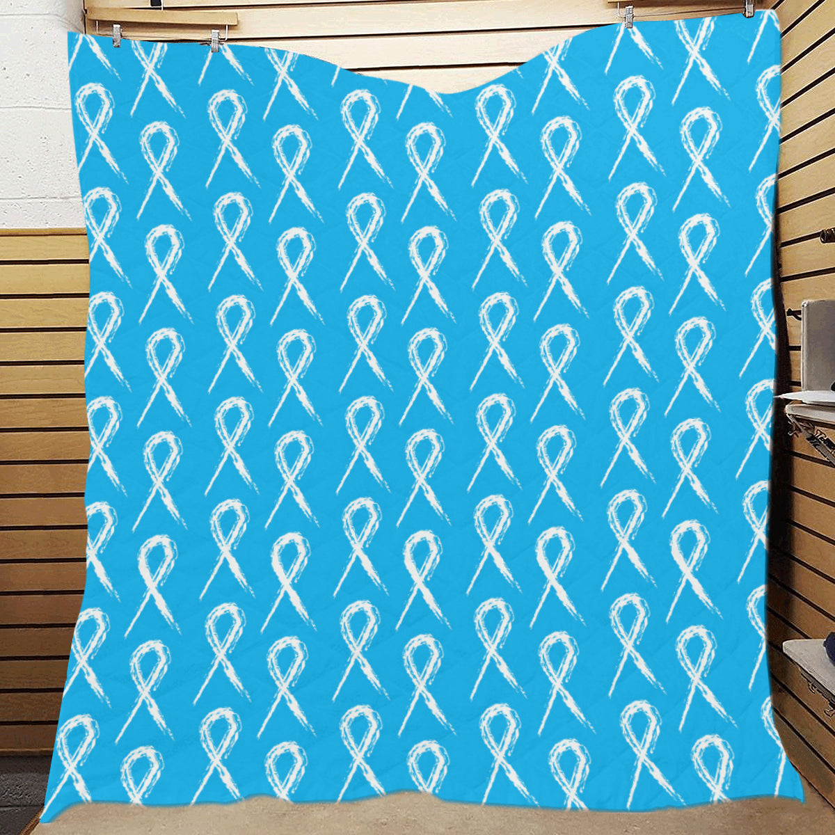 Prostate cancer Pattern Print Design A03 Premium Quilt