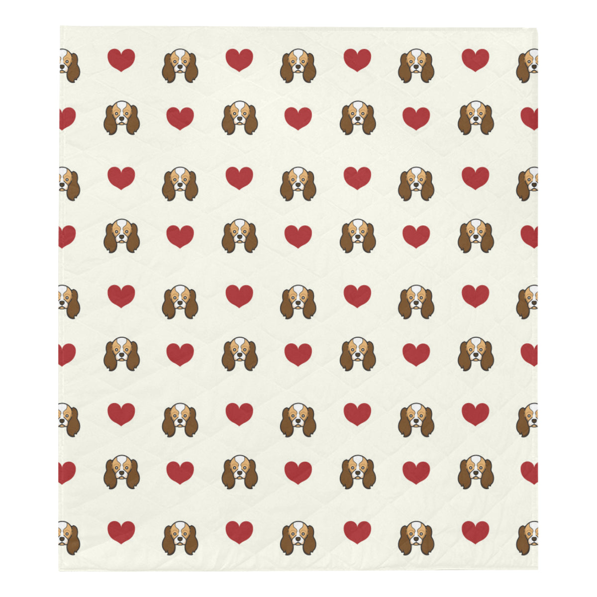 Cavalier King Charles Spaniels Pattern Print 01 Premium Quilt