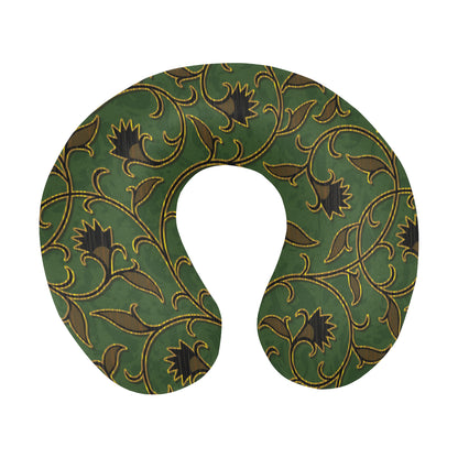 Brocade Pattern Print Design 02 U-Shaped Travel Neck Pillow