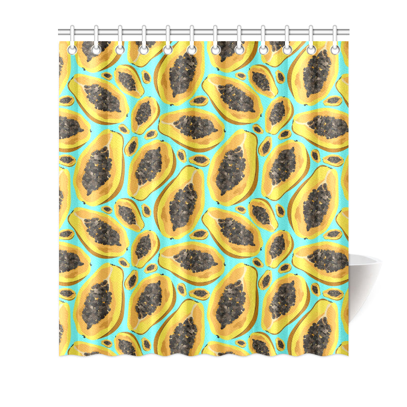 Papaya Pattern Print Design PP03 Shower Curtain