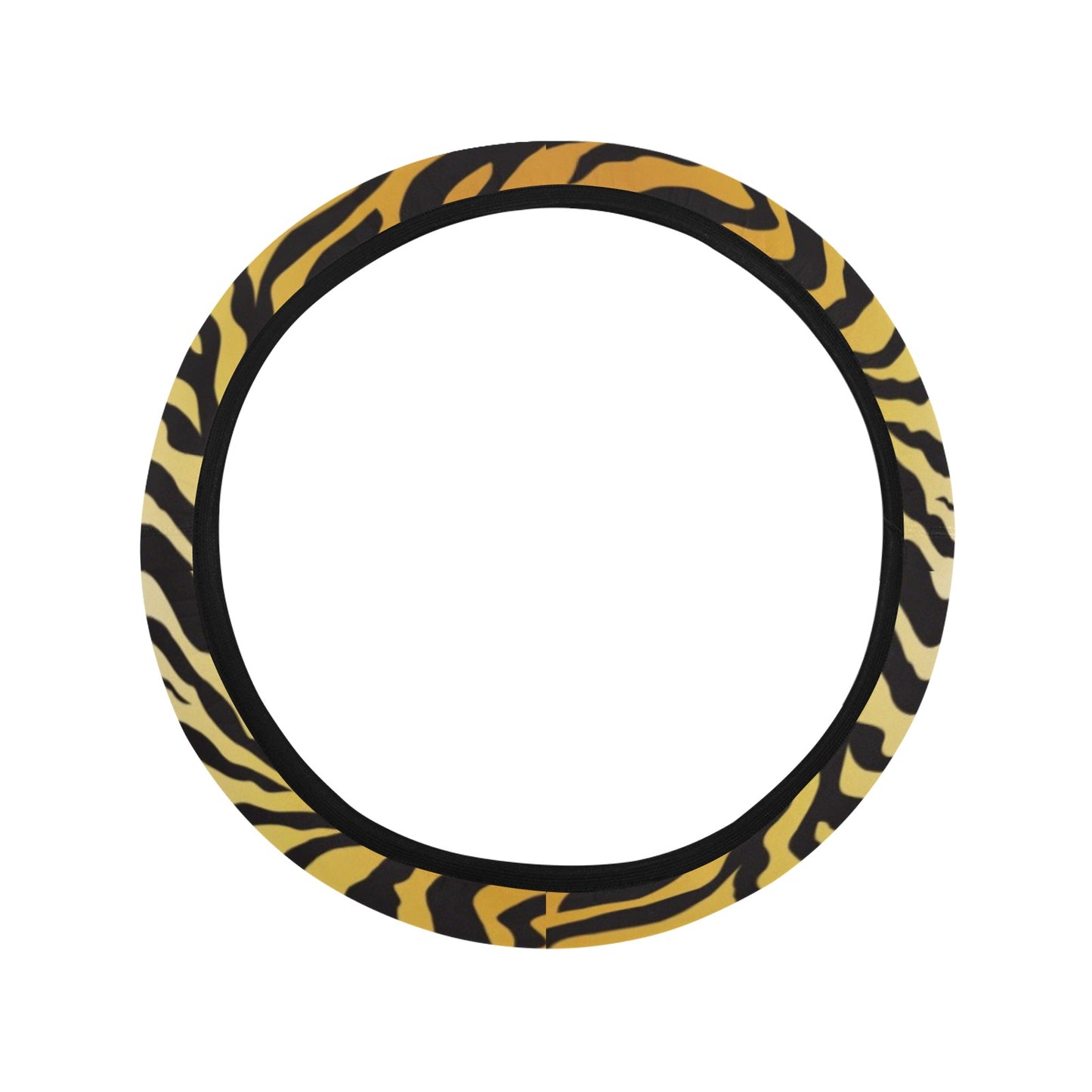 Tiger Print Design LKS302 Steering Wheel Cover with Elastic Edge