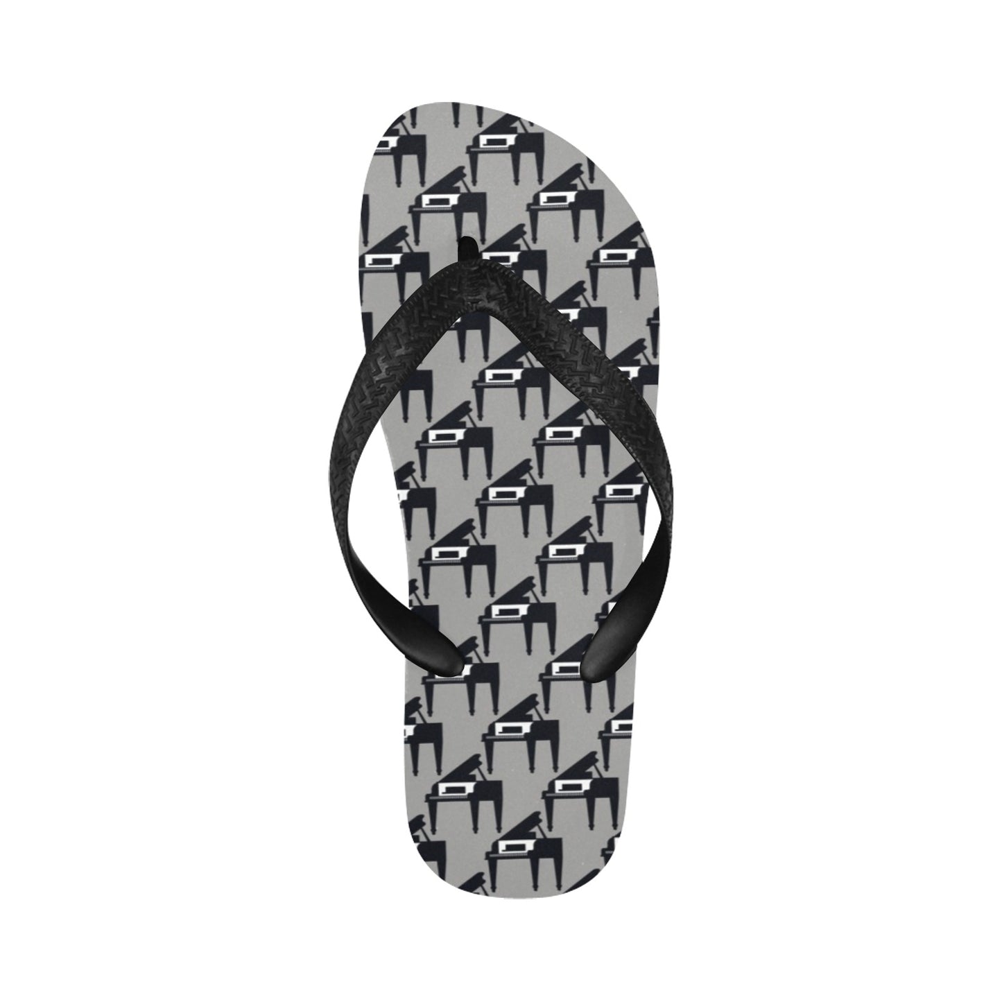 Piano Print Design LKS404 Flip Flops