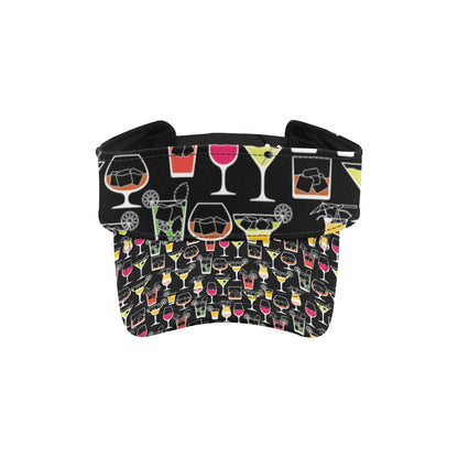 Cocktail Pattern Print Design 01 Unisex Sun Visor