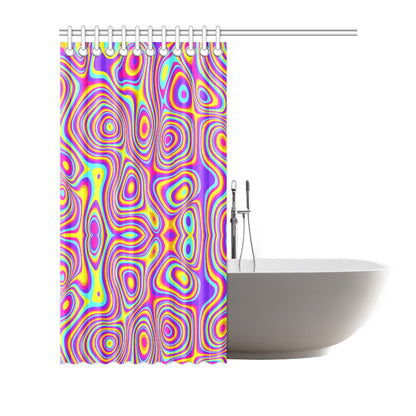 Liquid Pattern Print Design 06 Shower Curtain