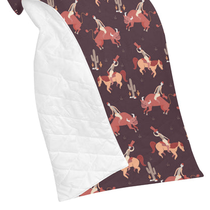 Rodeo Pattern Print Design A01 Premium Quilt