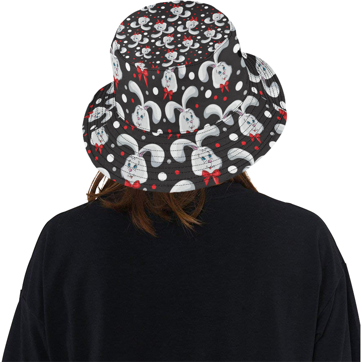 Rabbit Pattern Print Design RB012 Unisex Bucket Hat