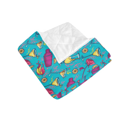 Cocktail Pattern Print Design 03 Premium Quilt