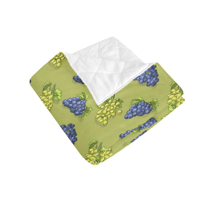 Grape Pattern Print Design GP08 Premium Quilt