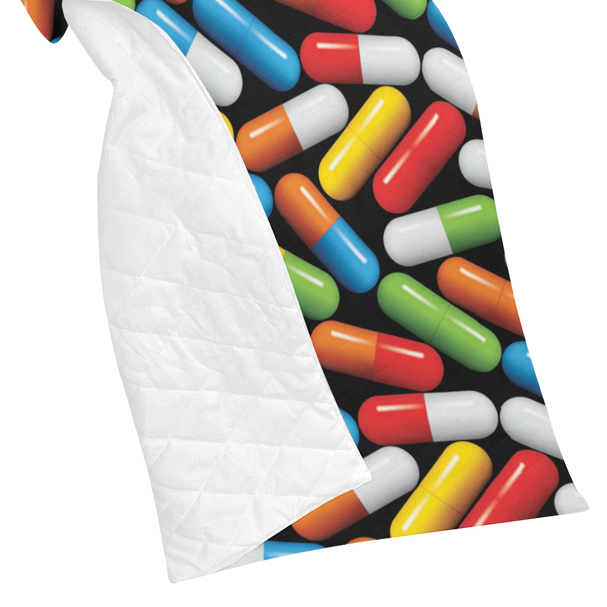 Pill Pattern Print Design A02 Premium Quilt