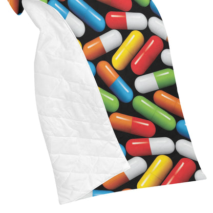 Pill Pattern Print Design A02 Premium Quilt