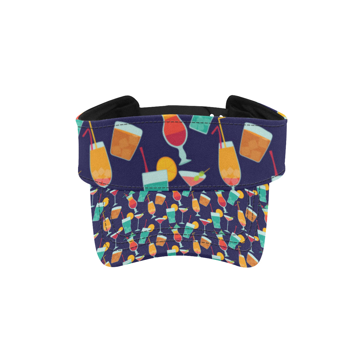 Cocktail Pattern Print Design 06 Unisex Sun Visor