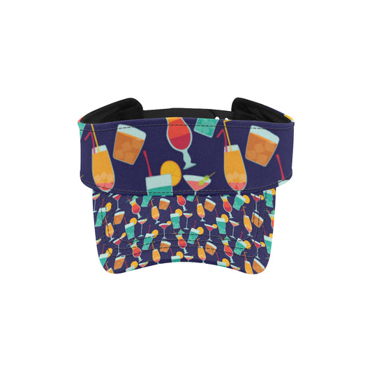 Cocktail Pattern Print Design 06 Unisex Sun Visor