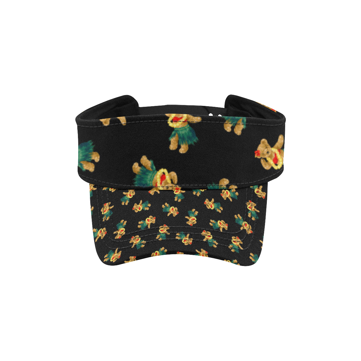 Hula Bear Pattern Print Design 06 Unisex Sun Visor