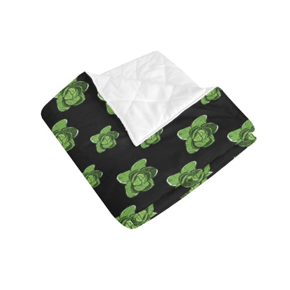 Cabbage Pattern Print Design 03 Premium Quilt