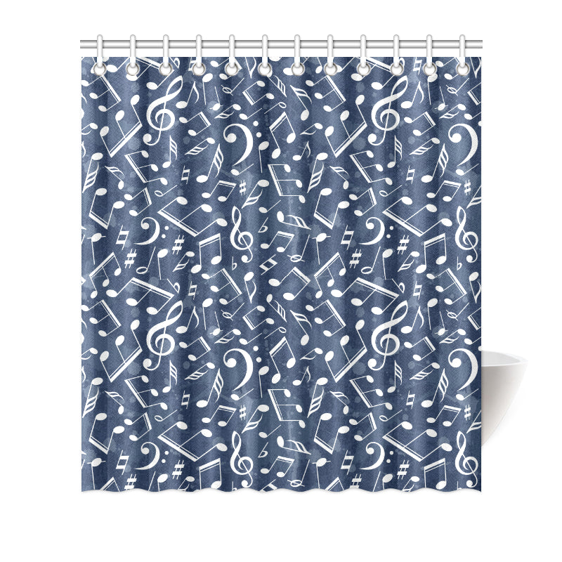Music note Pattern Print Design A02 Shower Curtain