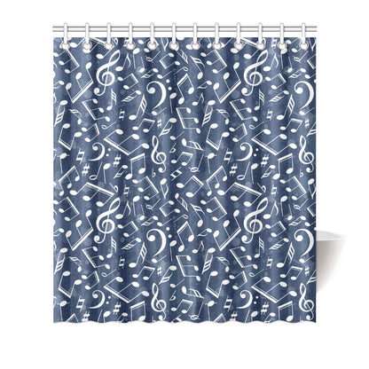 Music note Pattern Print Design A02 Shower Curtain