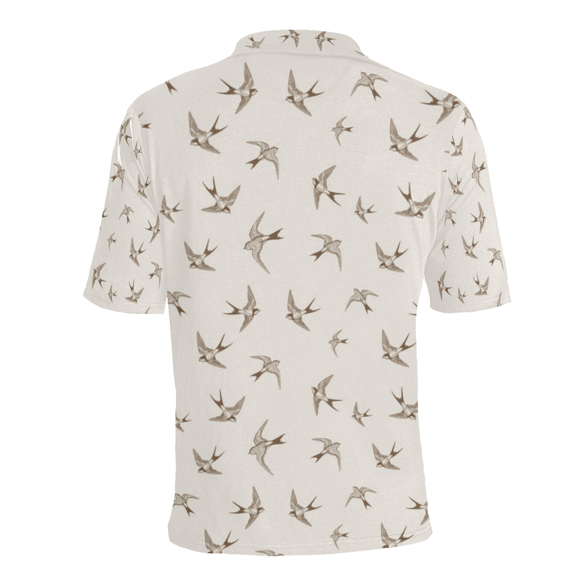 Swallow Bird Pattern Print Design 01 Men Polo Shirt