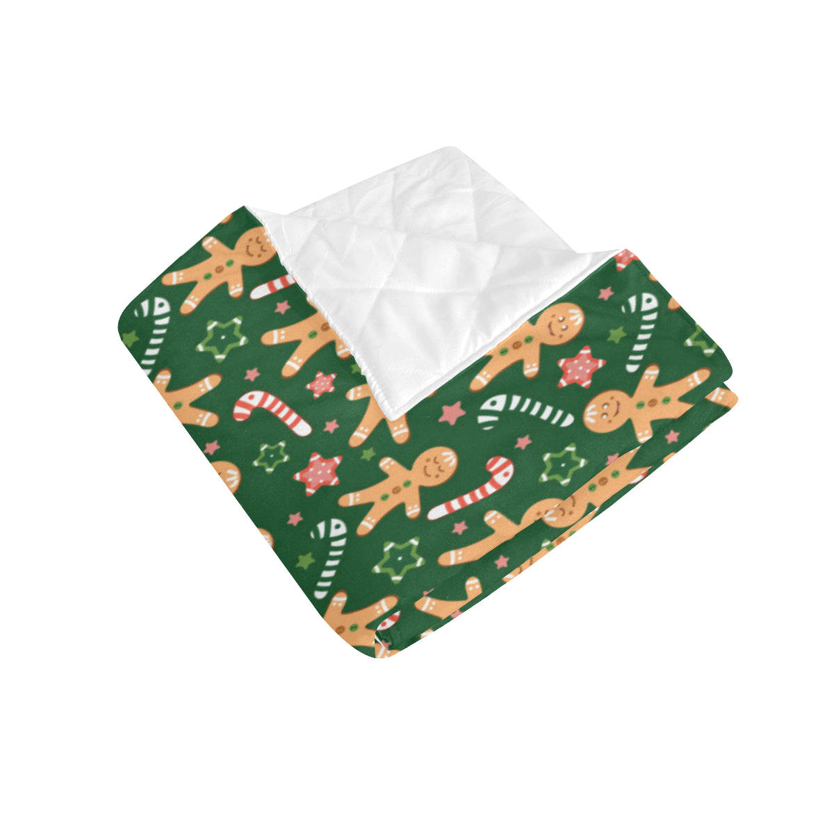 Gingerbread Pattern Print Design 04 Premium Quilt