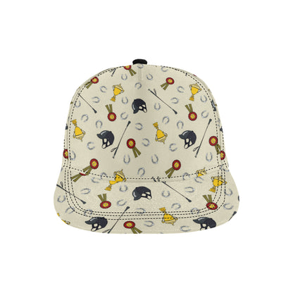 Equestrian Horseshoe Equipment Snapback Cap