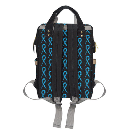 Prostate cancer Pattern Print Design A02 Diaper Bag Backpack