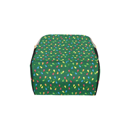 Christmas Light Pattern Print Design 02 Diaper Bag Backpack
