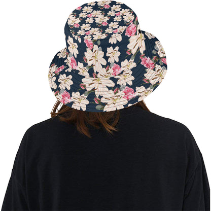 Lily Pattern Print Design LY04 Unisex Bucket Hat