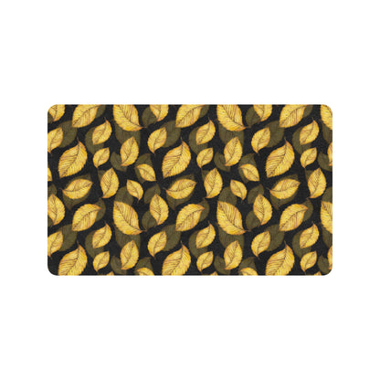 Elm Leave Summer Print Pattern Rubber Doormat