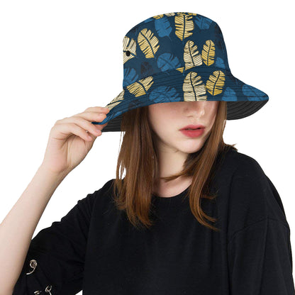 Banana Leaf Pattern Print Design BL09 Unisex Bucket Hat