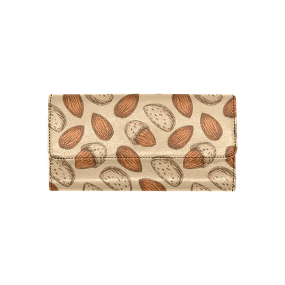 Almond Pattern Print Design 04 Women's Trifold Wallet