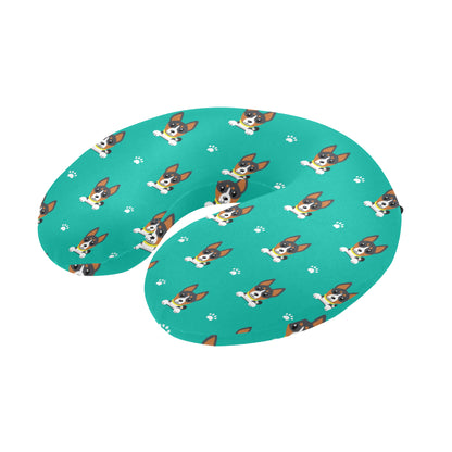 Basenji Pattern Print Design 03 U-Shaped Travel Neck Pillow