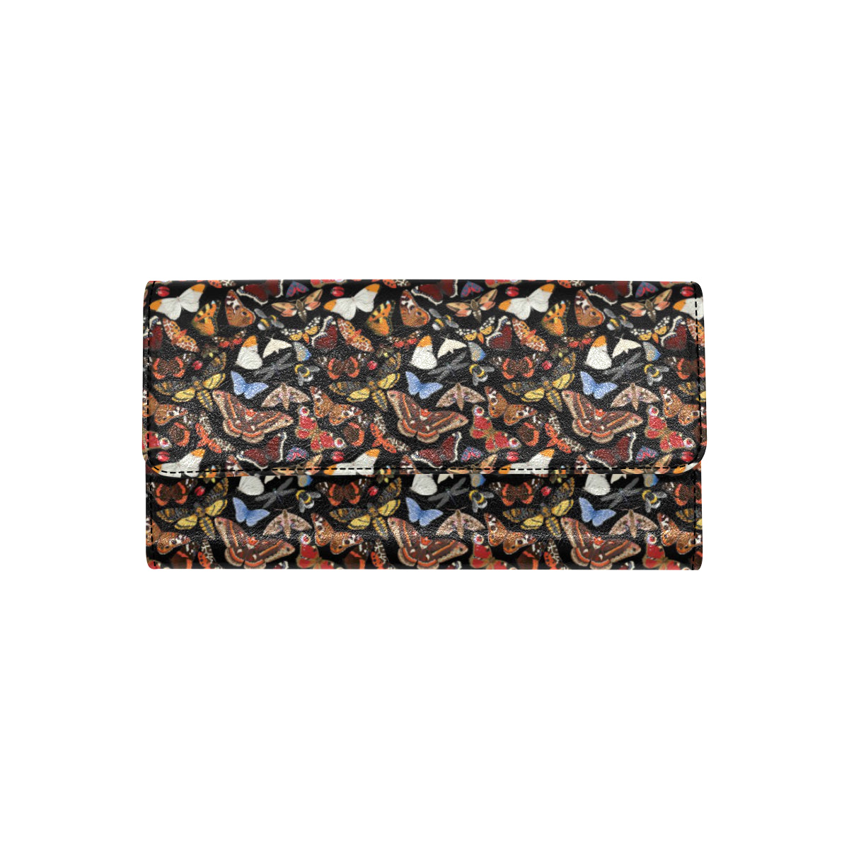 Butterfly Pattern Print Design 08 Women's Trifold Wallet