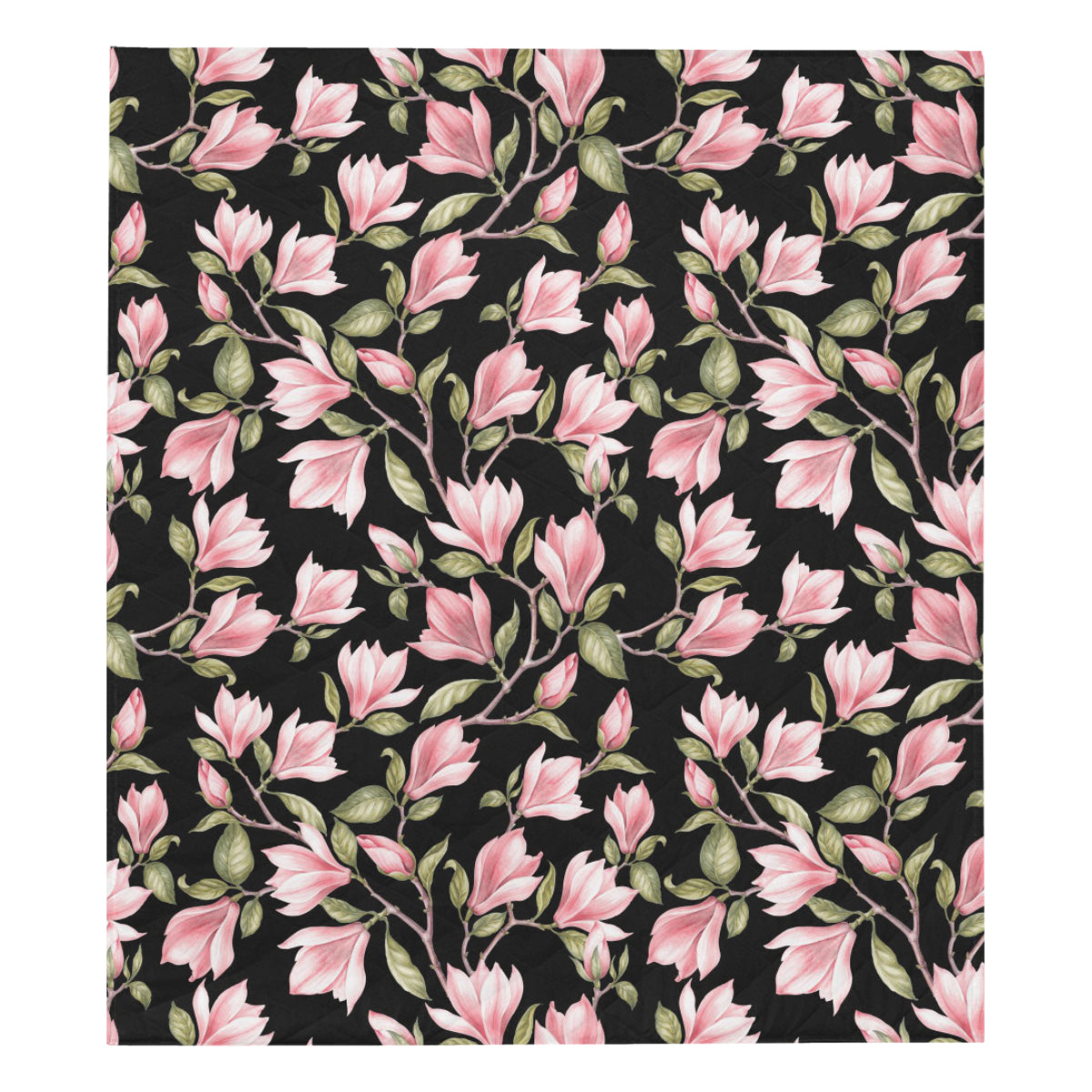 Magnolia Pattern Print Design MAG03 Premium Quilt