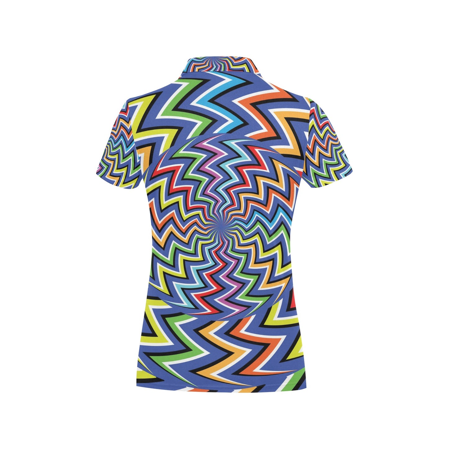 Optical illusion Pattern Print Design A02 Women's Polo Shirt