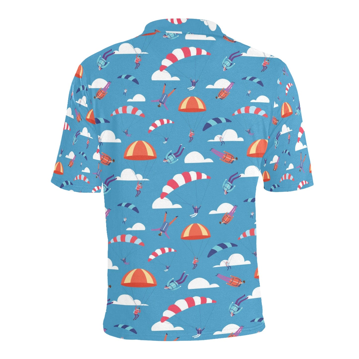 Skydiver Print Design LKS306 Men Polo Shirt