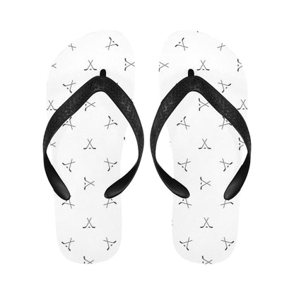 Hockey Print Design LKS304 Flip Flops