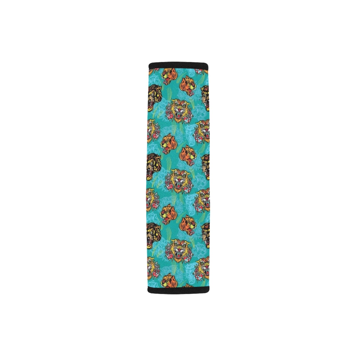 Tattoo Tiger Head Print Design LKS304 Car Seat Belt Cover