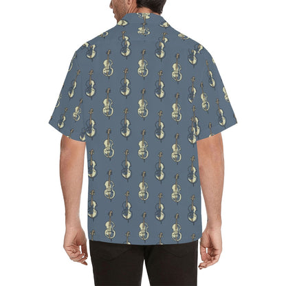 Violin Print Design LKS403 Men's Men's Hawaiian Shirt