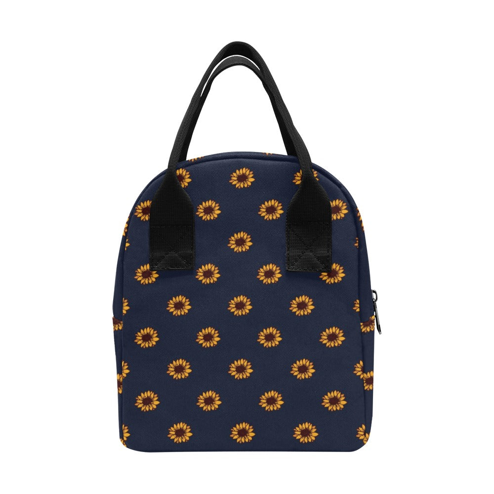 Sunflower Print Design LKS304 Insulated Lunch Bag