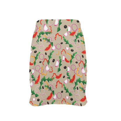 Salad Print Design LKS303 17" Golf & Pickleball Skort with Pockets
