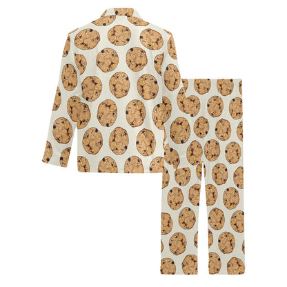 Cookie Pattern Print Design 05 Men's Long Pajama Set