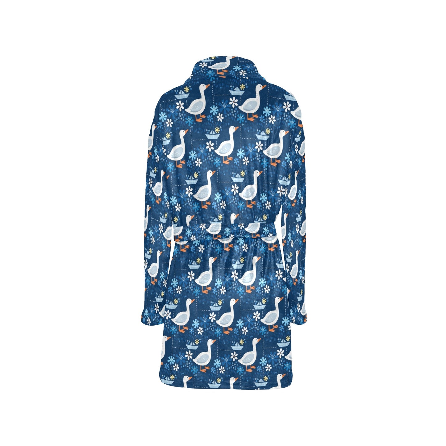 Goose Print Design LKS405 Women's Fleece Robe