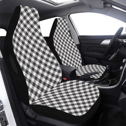 Gingham Print Design LKS402 Car Seat Covers