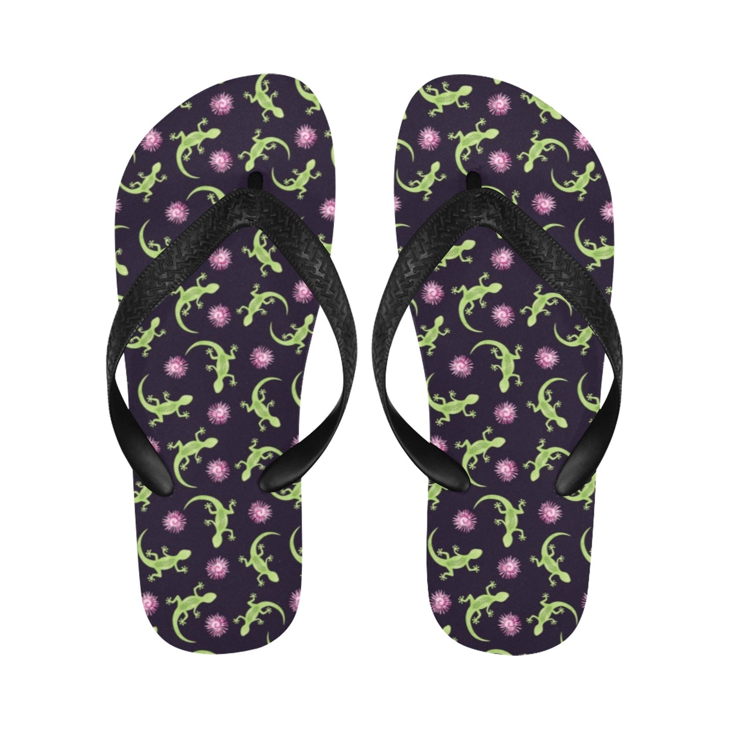 lizard Print Design LKS402 Flip Flops