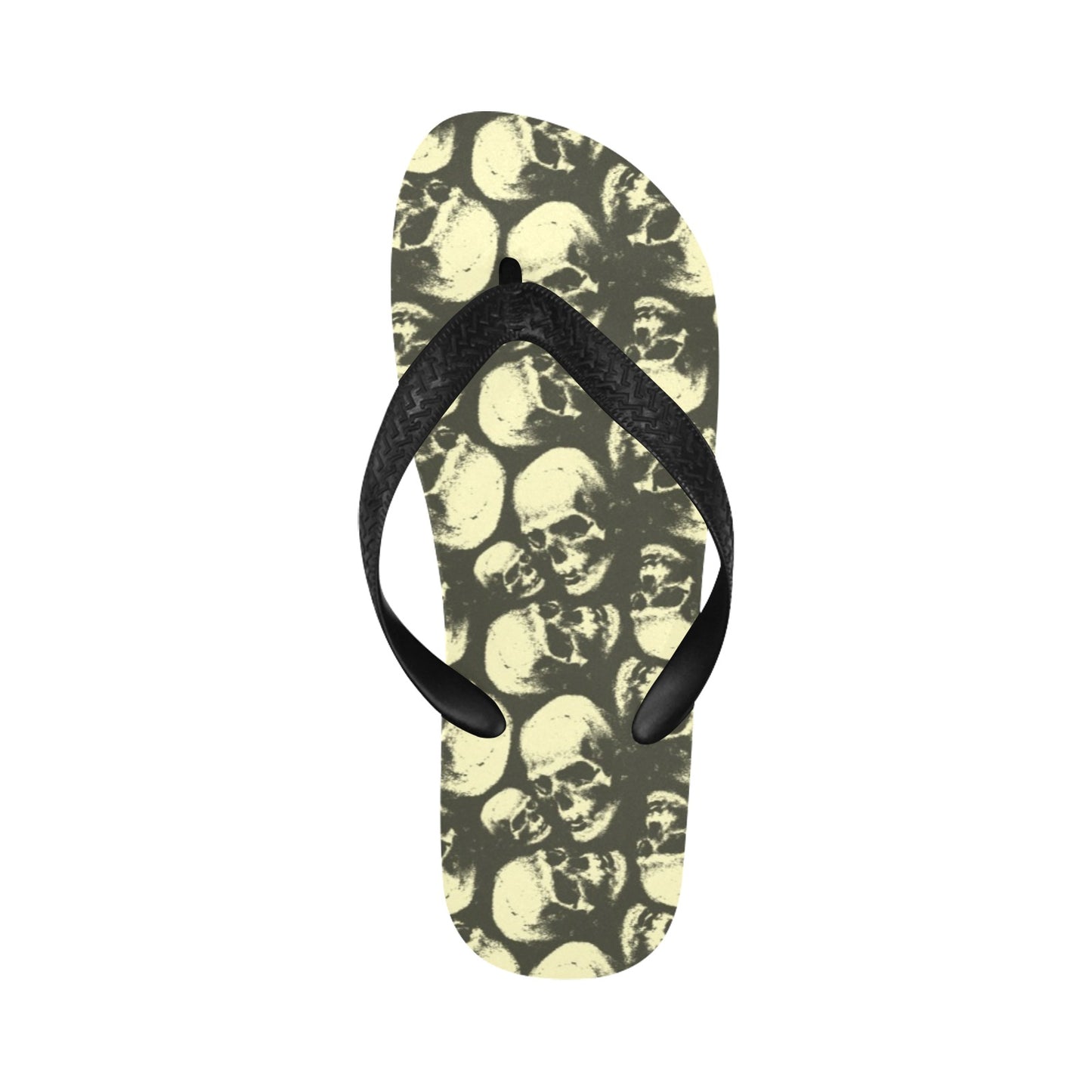 Skull Print Design LKS302 Flip Flops