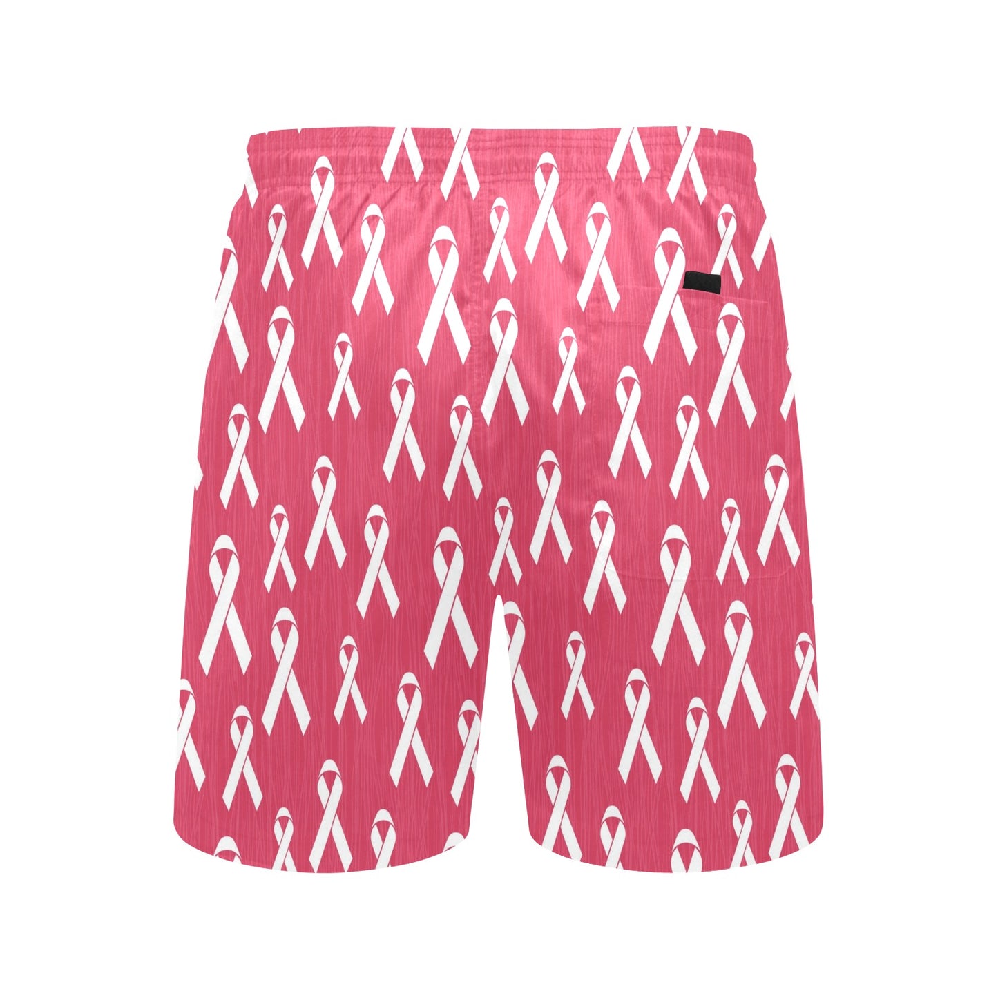 Breast Cancer Awareness Symbol Men's Swim Trunks Beach Shorts