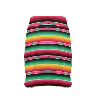 Mexican Blanket Classic Print Pattern 17" Golf & Pickleball Skort with Pockets