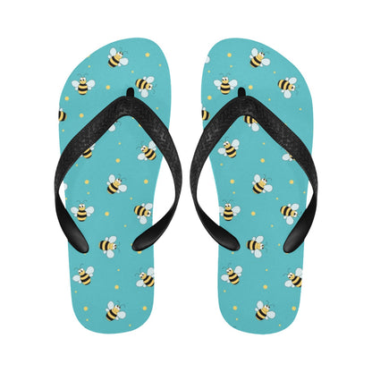 Bee With Dot Print Design LKS309 Flip Flops